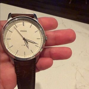Men’s Fossil Watch - The Minimalist Cream Dial Men's Watch
Item No. FS5439